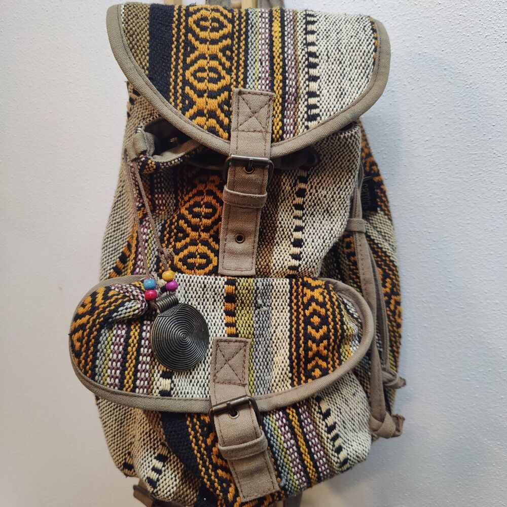 Bohemian Striped Backpack Catori - Picture 8 of 8